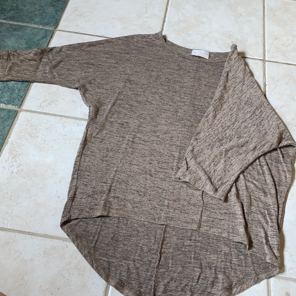 Brown and black blouse